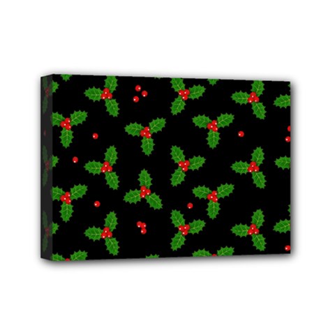 Christmas Pattern Mini Canvas 7  X 5  by Valentinaart