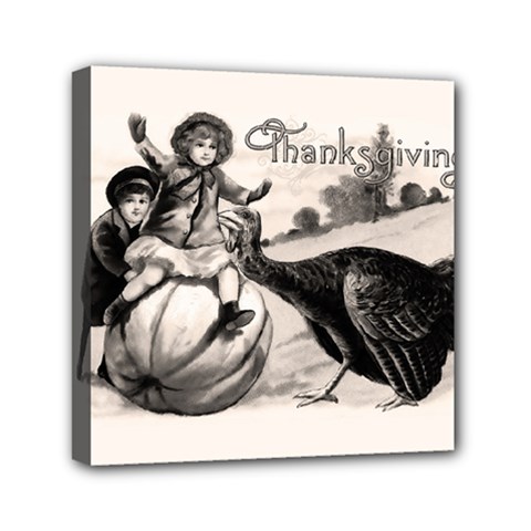 Vintage Thanksgiving Mini Canvas 6  X 6  by Valentinaart