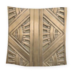 Art Deco Gold Door Square Tapestry (large) by NouveauDesign