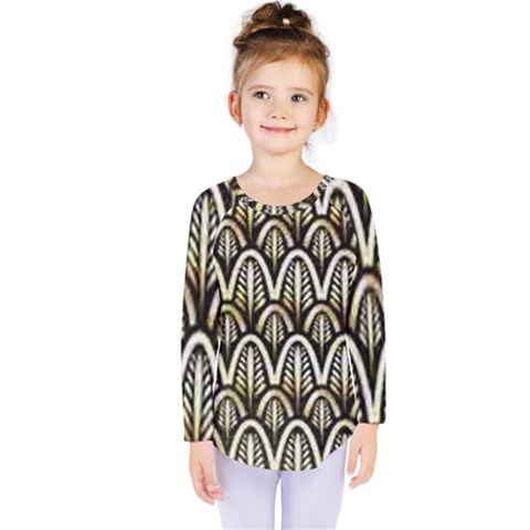 Art Deco Kids  Long Sleeve Tee by NouveauDesign