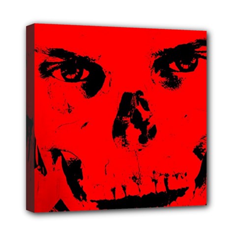 Halloween Face Horror Body Bone Mini Canvas 8  X 8  by Celenk