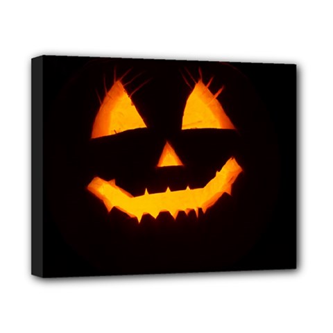 Pumpkin Helloween Face Autumn Canvas 10  X 8  by Celenk