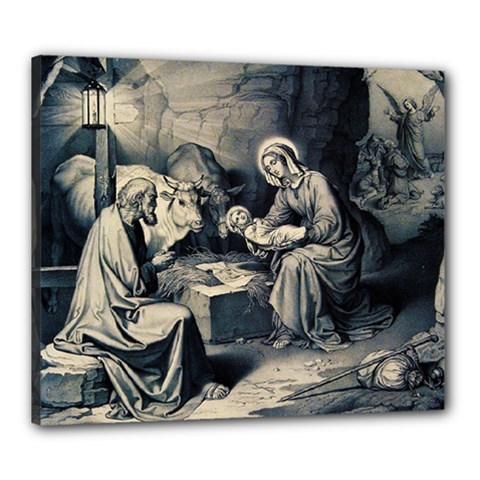 The Birth Of Christ Canvas 24  X 20  by Valentinaart