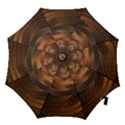 Brown, Bronze, Wicker, and Rattan Fractal Circles Hook Handle Umbrellas (Large) View1