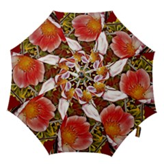 Flower Hostanamone Drawing Plant Hook Handle Umbrellas (large) by Celenk