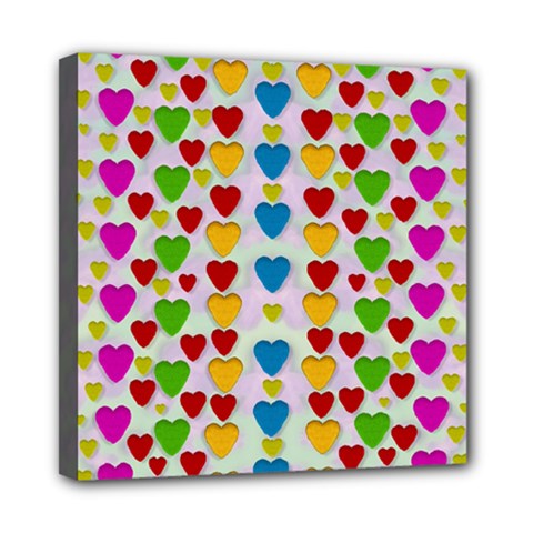 So Sweet And Hearty As Love Can Be Mini Canvas 8  X 8  by pepitasart