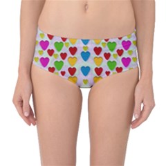 So Sweet And Hearty As Love Can Be Mid-waist Bikini Bottoms by pepitasart