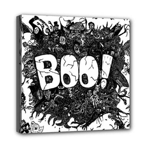 Monster Art Boo! Boo2 Mini Canvas 8  X 8  by Celenk