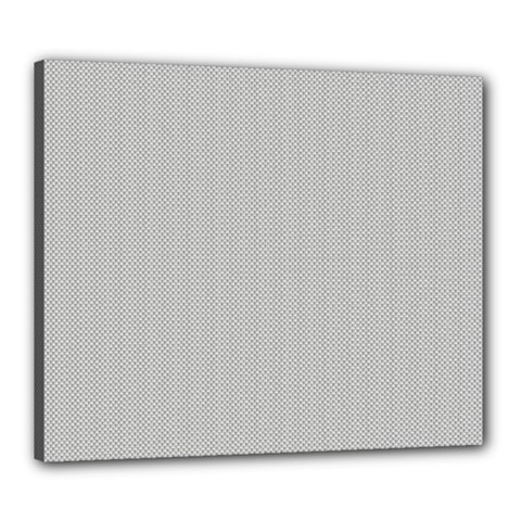Grey And White Simulated Carbon Fiber Canvas 24  X 20  by PodArtist