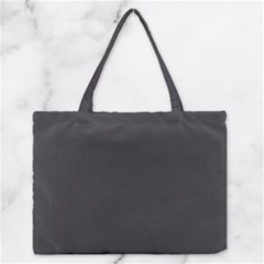 Black Carbon Fiber Zipper Medium Tote Bag by PodArtist