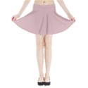 Baby Pink Stitched and Quilted Pattern Mini Flare Skirt View3