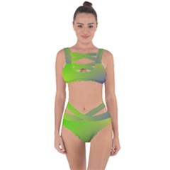 Pattern Bandaged Up Bikini Set  by gasi