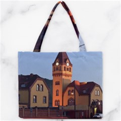 Blue Hour Colliery House Mini Tote Bag by Celenk