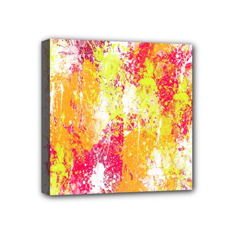 Painting Spray Brush Paint Mini Canvas 4  X 4  by Celenk