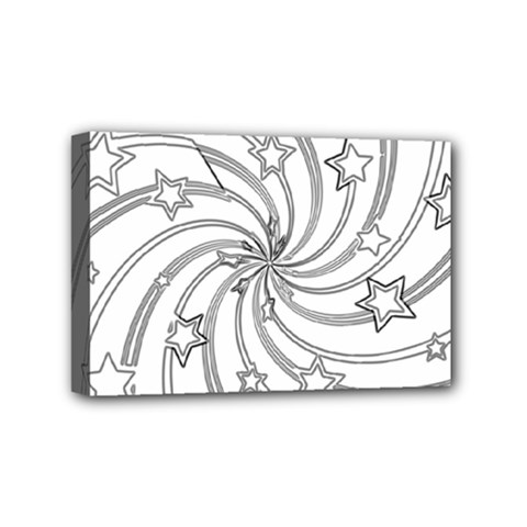 Star Christmas Pattern Texture Mini Canvas 6  X 4  by Celenk