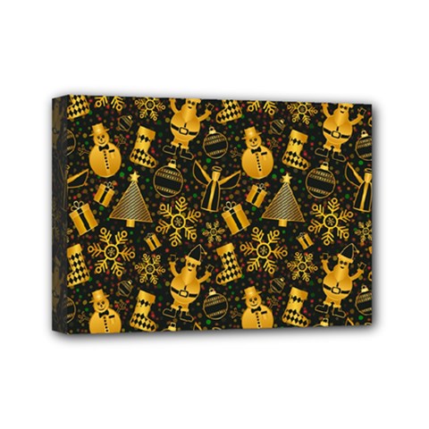 Christmas Background Mini Canvas 7  X 5  by Celenk