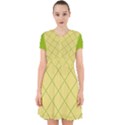 Cross lines (green and yellow) Adorable in Chiffon Dress View1