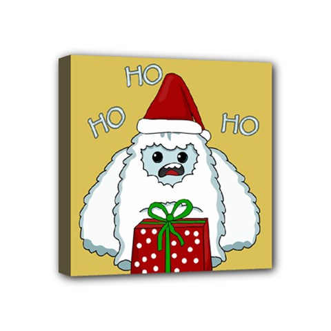 Yeti Xmas Mini Canvas 4  X 4  by Valentinaart