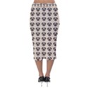 Puppy Dog Pug Pup Graphic Velvet Midi Pencil Skirt View2