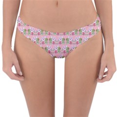 Floral Pattern Reversible Hipster Bikini Bottoms by SuperPatterns