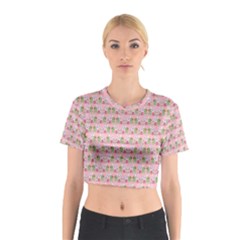 Floral Pattern Cotton Crop Top by SuperPatterns
