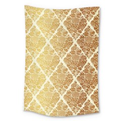 Vintage,gold,damask,floral,pattern,elegant,chic,beautiful,victorian,modern,trendy Large Tapestry by NouveauDesign