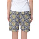 Beveled Geometric Pattern Women s Basketball Shorts View2