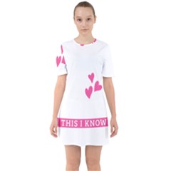 Jesus Loves Me [converted] Sixties Short Sleeve Mini Dress by clothcarts