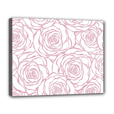 Pink Peonies Canvas 14  X 11  by NouveauDesign