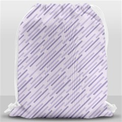 Halloween Lilac Paper Pattern Drawstring Bag (large) by Celenk