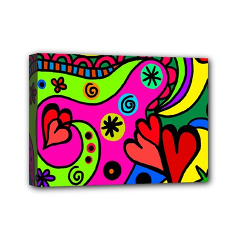 Seamless Tile Background Abstract Mini Canvas 7  X 5  by Celenk