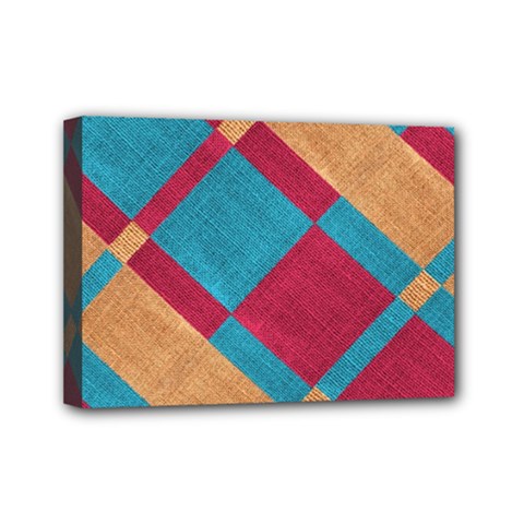 Fabric Textile Cloth Material Mini Canvas 7  X 5  by Celenk