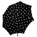White Pixel Skull Pirate Hook Handle Umbrellas (Medium) View2