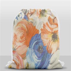 Texture Fabric Textile Detail Drawstring Bag (small) by Celenk