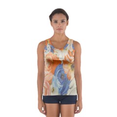 Texture Fabric Textile Detail Sport Tank Top  by Celenk