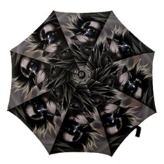 Angry Lion Digital Art Hd Hook Handle Umbrellas (small) by Celenk