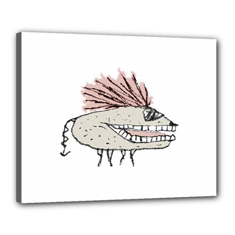 Monster Rat Hand Draw Illustration Canvas 20  X 16  by dflcprints