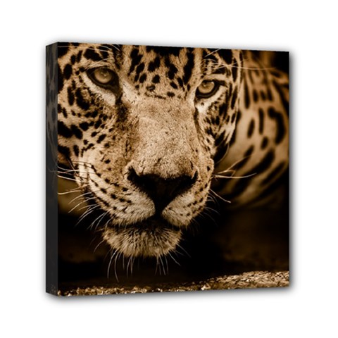 Jaguar Water Stalking Eyes Canvas Travel Bag by BangZart