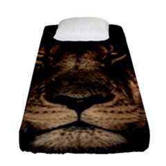 African Lion Mane Close Eyes Fitted Sheet (single Size) by BangZart