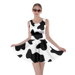 Animal Print Black And White Black Skater Dress by BangZart