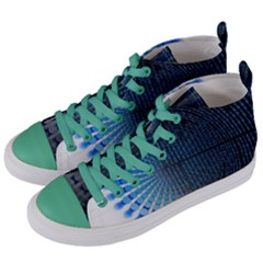 Data Computer Internet Online Women s Mid-top Canvas Sneakers by BangZart