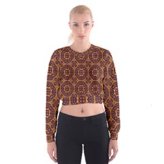 Geometric Pattern Cropped Sweatshirt by linceazul