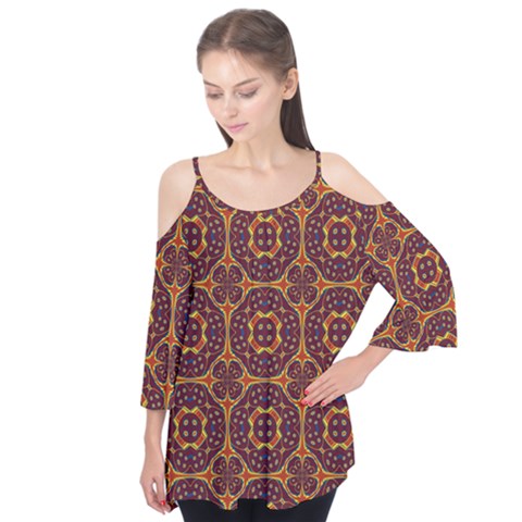 Geometric Pattern Flutter Tees by linceazul