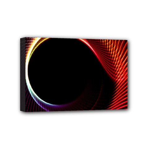 Grid Bent Vibration Ease Bend Mini Canvas 6  X 4  by BangZart