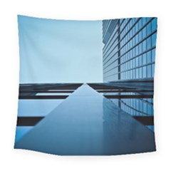 Architecture Modern Building Facade Square Tapestry (large) by BangZart