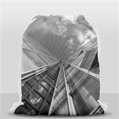 Architecture Skyscraper Drawstring Bag (small) by BangZart