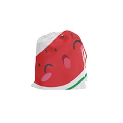 Watermelon Red Network Fruit Juicy Drawstring Pouches (small)  by BangZart