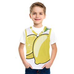 Lemon Fruit Green Yellow Citrus Kids  Sportswear by BangZart