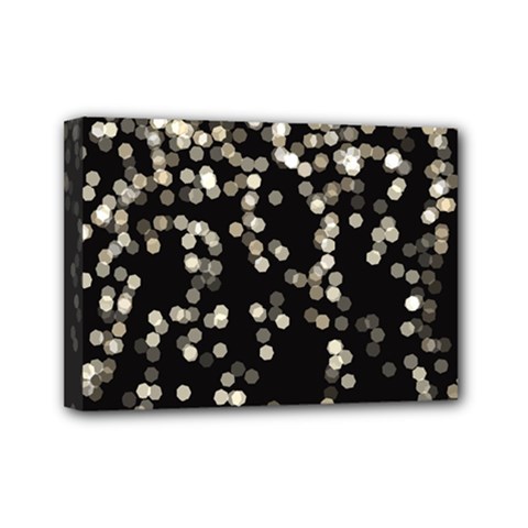Christmas Bokeh Lights Background Mini Canvas 7  X 5  by BangZart