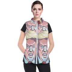 Donald Trump Pop Art President Usa Women s Puffer Vest by BangZart
